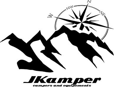 Logo concept JKamper Tente de toit intégrée au hard-top de Jeep Wrangler Unlimited